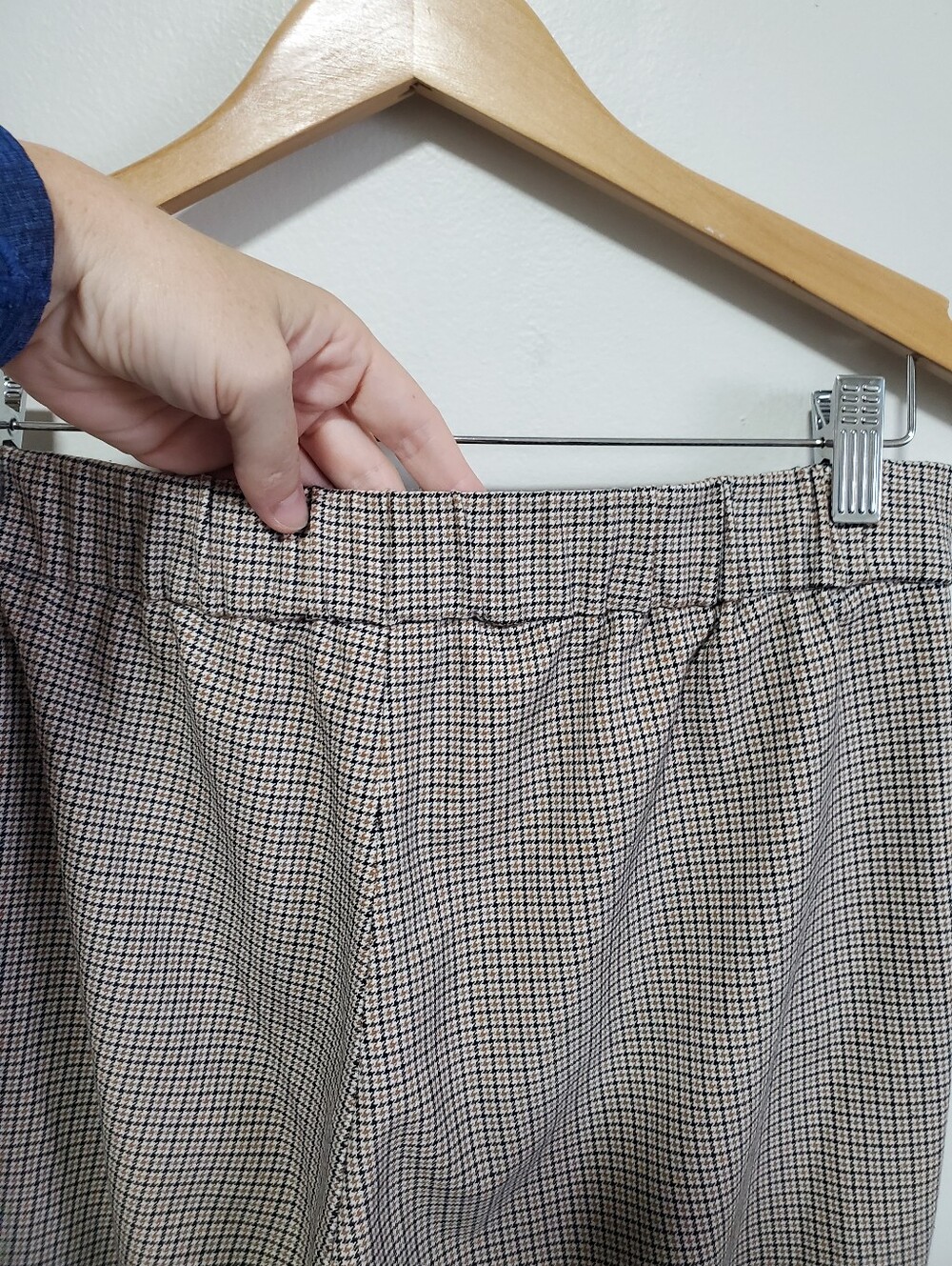 BABATON Conan 25" Cropped Pleated Dress Pants Houndstooth Sz 8 Pull-On Straight - Picture 8 of 13